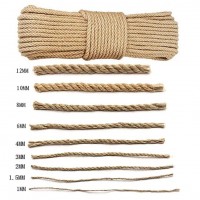 Wholesale More Sizes 1mm To 12mm Thick Bulk Jute Rope,Jute Twine For Packaging Decorations